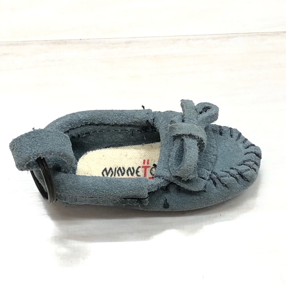 Accessories - Mini Minnetonka pale blue moccasin key chain